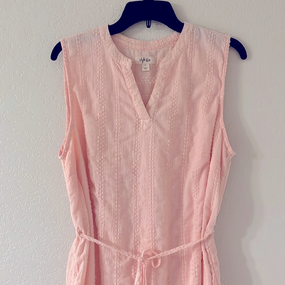 Style & Co Textured Cotton Dress